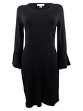 Calvin Klein Women's Cascading Bell Sleeve Sweater Dress with Contrast Piping