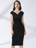 Women's Vintage Slim Style Sleeveless Business Pencil Dress | Women's Work Dresses