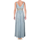Womens Eve Pleated Lace Inset Evening Dress | Women's Lace Dresses