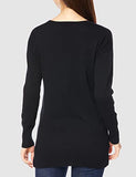 Black Lightweight V-neck Tunic Sweater - Ae Store | Women's Jumpers