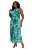 Women's Plus Size Halter Maxi with Ruched Waistband | Original Brand