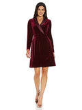 Women's Velvet Tuxedo Dress