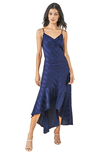 Women's Rosado Striped Satin Slip Dress