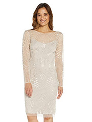 Adrianna Papell Women's Beaded Cocktail Dress