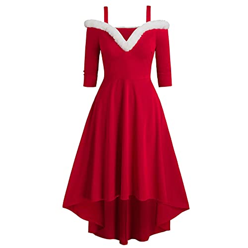 GN109 Womens Christmas Cosplay Fall Winter Casual Dresses for Women