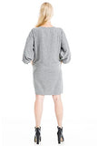 Women's Double Knit 3/4 Sleeve Short Dress | Women's Casual Dresses