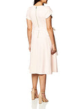 Women's Tulip Sleeved A-line Dress with Self Belt | Women's Work Dresses