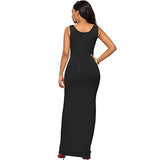 Women's Sleeveless Maxi Long Vest Dress Full Length Bodycon Tank Dress