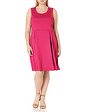 Women's Plus-size Sleeveless Box-pleat Dress