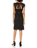 Women's Lace Midi Length Party Sheath Dress With Tie Back | Women's Lace Dresses