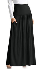 Maxi Skirts for Women Long Length Skirts with Pockets Beach SwimCoverup, Night Out, Casual Office, Party | Original Brand