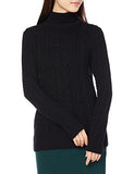 Black Fisherman Cable Turtleneck Sweater - Ae Store | Women's Jumpers