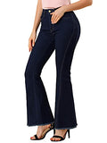 Women's Vintage Flare Jean Denim Pants High Waist Stretchy Bell Bottoms Jeans | Women's Jeans