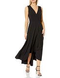 Women's Sleeveless V-Neck Maxi Dress with Ruffle-Skirt | Original Brand | Women's Maxi Dresses