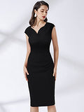 Women's Vintage Slim Style Sleeveless Business Pencil Dress | Women's Work Dresses