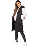 Hooded Quilted Puffer Gilet Waistcoat Padded Bodywarmer