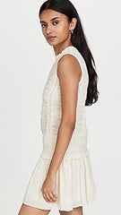 Women's Ruched Lace Dress