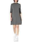 Daily Ritual Women's Jersey Mock-Neck Swing Dress | Women's Casual Dresses