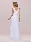 Women's High-Low Hemline Simple Chiffon Wedding Dress - Sara Clothes