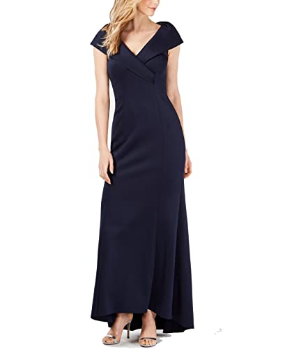 Women's Sleeveless Portrait Collar Gown