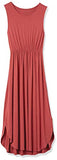 Women's Jersey Sleeveless Gathered Midi Dress | Women's Midi Dresses