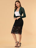Women's Saint Patrick's Day Crop Cardigan Sheer Floral Lace Bolero Shrug Top | Original Brand | Women's Cardigan