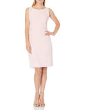 Women's Stretch Crepe Sheath Dress With Scallop Waist Detail