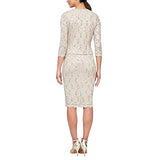 Women's Tea Length Dress And Jacket (Petite And Regular Sizes) | Women's Lace Dresses