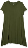 Women's Solid Short-Sleeve Scoopneck Dress