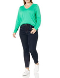 Bright Green Women's Classic-fit Lightweight Long-sleeve V-neck Sweater - Ae Store | Women's Jumpers