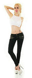 Women's Skinny Low Waist Jeans Slim Stretch Denim Pants Sizes UK 4-12 | Women's Jeans