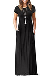 Black Maxi Dress Summer Casual Long Dresses for Laydies with Pockets - GRECERELLE | Women's Casual Dresses