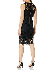 Floral Embroidered Lace Women's Sheath Dress