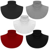 5 Pieces Fake Turtleneck Dickey Collar Half Top Mock Blouse Neck Warm Faux Detachable Collar for Women