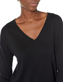 Black Lightweight V-neck Tunic Sweater - Ae Store | Women's Jumpers