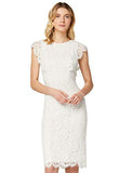 TRUTH & FABLE Women's Midi Lace Bodycon Dress