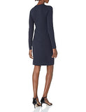 Women's Long Sleeve Faux Wrap Sheath Dress | Women's Work Dresses