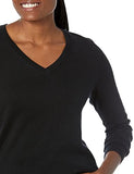Black Women's Classic-fit Lightweight Long-sleeve V-neck Jumper - Ae Store | Women's Jumpers