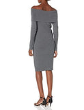 Women's Long Sleeve Bateaux Neck Sweater Dress | Women's Work Dresses