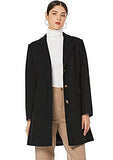 Women‘s Notched Lapel Coat Single Breasted Outwear Winter Coat Trench Coat with Pockets