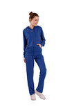 Sets for Women 2 Piece Lightweight Sweatsuit Casual Zip Up Hoodie and Sweatpant Jogging Suit Set Large