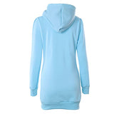 Ladies Long-Sleeved Pocket Pullover Hoodie Dress Sweatshirt Solid Tops for Special Occasions UK Size S-5XL | Original Brand | Women's Cardigan
