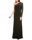 Women's One Shldr Sequin Crepe Gown | Women's Evening Gowns