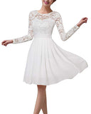 Women's Floral Lace Short Bridesmaid Dresses A Line Chiffon Skater Cocktail Evening Wedding Party Mini Dress | Women's Evening Gowns