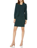 Women's Crepe Multi Seamed Cropped Jacket and Sheath Dress | Women's Work Dresses