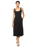 Women's Jersey Sleeveless Empire-Waist Midi Dress