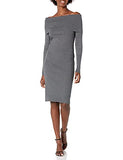 Women's Long Sleeve Bateaux Neck Sweater Dress | Women's Work Dresses
