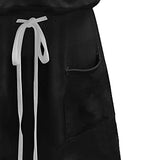 Summer Dresses for Women, Ladies Summer Fashion Casual V-Neck Short Sleeve Bandage Solid Loose Dress Party UK Size | Women's Work Dresses