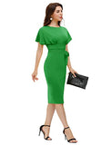 Women's Bodycon Pencil Dress Office Wear to Work Dresses with Pocket Belt | Women's Work Dresses
