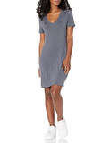 Women's Jersey Short-Sleeve V-Neck T-Shirt Dress